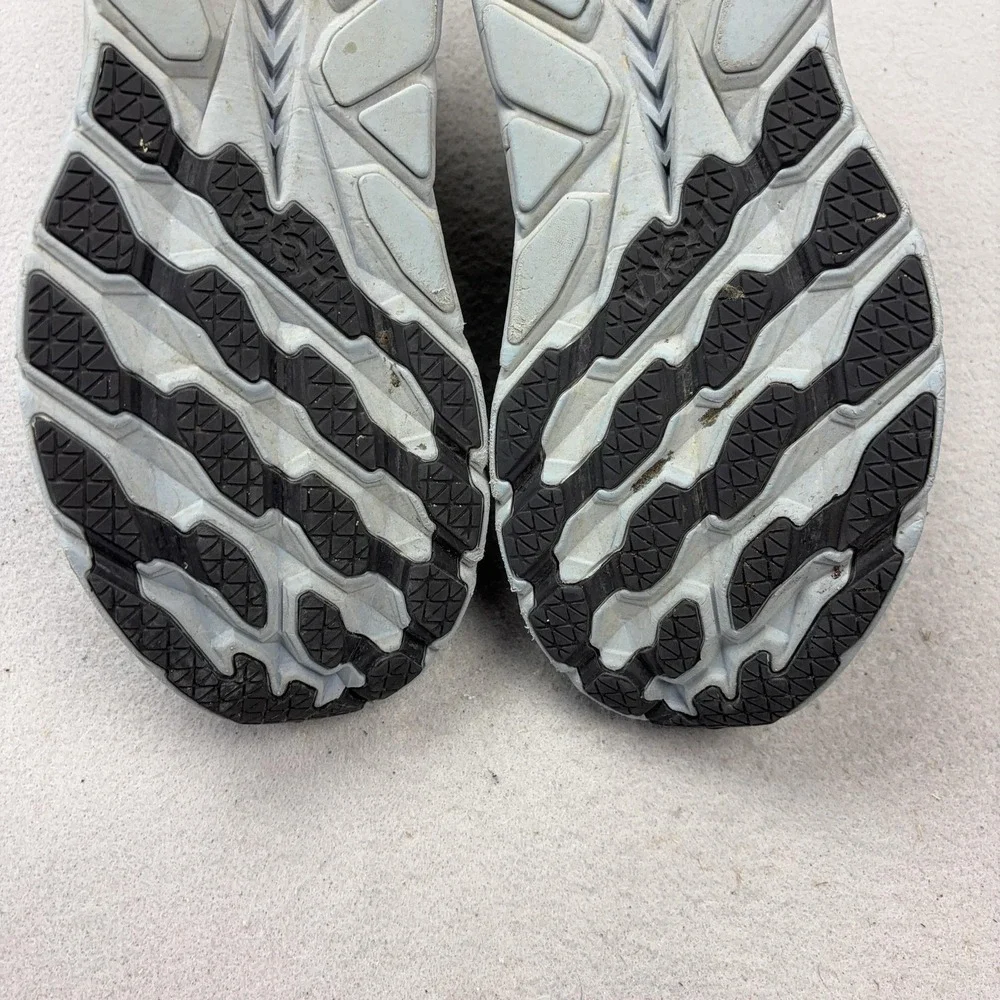 Hoka One One Project Clifton Running Shoes Mens Size 10 Gray Zip Cushioned